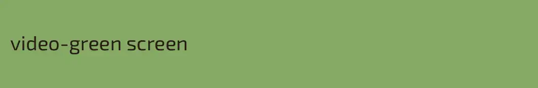 video-green screen